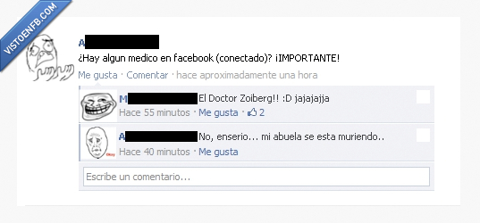 abuela,muriendo,médico,facebook,conectado,importante,zoiberg