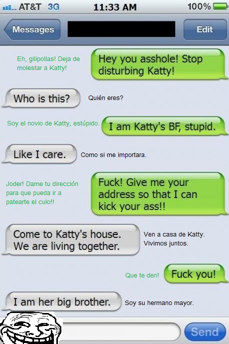 novio,hermano,novia,molestar,troll,fail,amenaza,déjala en paz,whatsapp