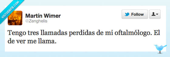 perdida,llamada,oftalmologo,llamar,de ver,deber