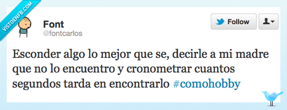 twitter,cronometrar,como hobby,madre,buscar,encontrar