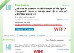 Enlace a Tatuarse los ojos, muy normal