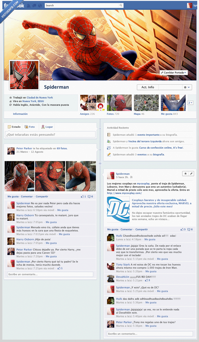 peter parker,iron,hulk,marvel,spiderman,facebook