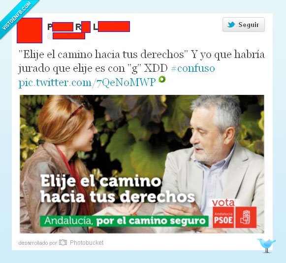 fail,psoe,andaluz,ortografía,propaganda,elecciones,elije,elige,elejir,elegir