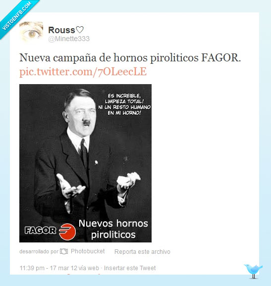 gas,nazi,pirolítico,Horno,Hitler,Fagor