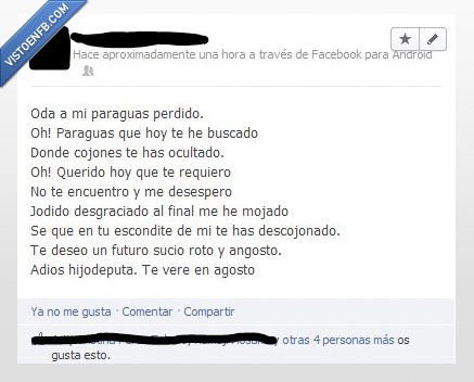 Oda,paraguas,poema,verso,lluvia