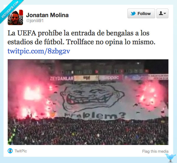 bengalas,trollface,futbol,turquia,estadio
