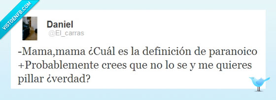 twitter,paranoico,definición
