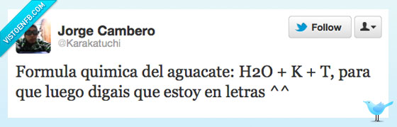 h2o,k,t,fórmula química,Aguacate