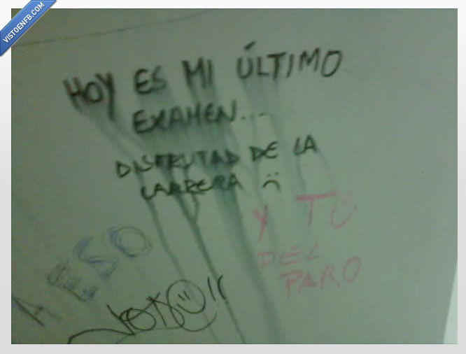 lavabo público,disfrutar,futuro,trabajo,paro