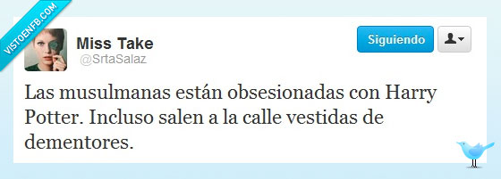 musulmana,dementores,harry potter,humor negro