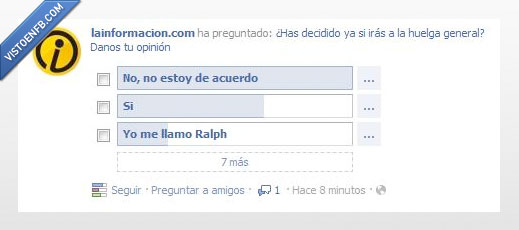 huelga,Ralph,encuesta,ir,de acuerdo,no,si