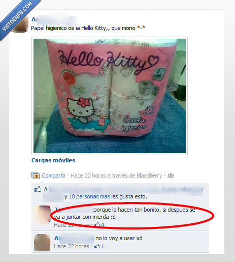 limpiar,papel higiénico,juntos,hello kitty,foto