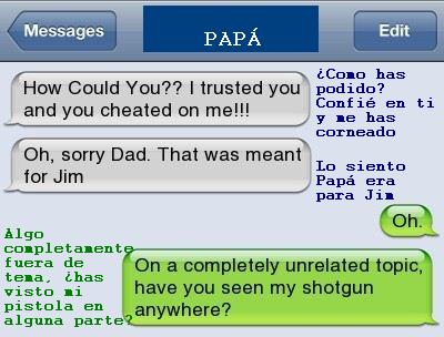 Padre,pistola,cuernos,hija