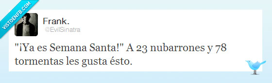 semana santa,twitter,lluvias,tweet,evilsinatra