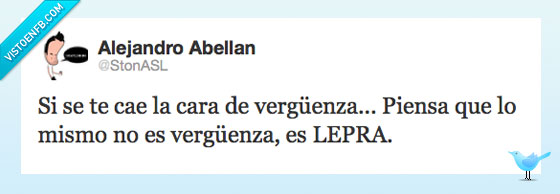 caer,vergüenza,lepra