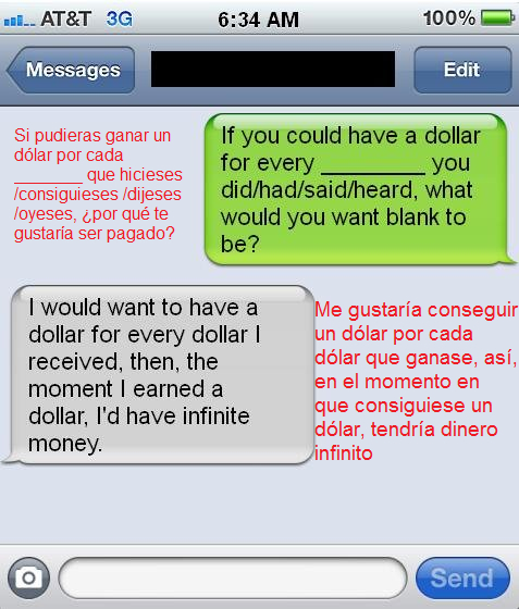 dolar,infinito,dinero,conversación,deseo