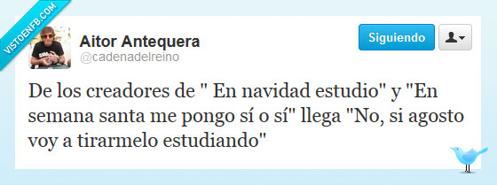 twitter,estudiar,carrera,navidad,semana santa,agosto,estudio