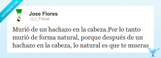 Twitter,muerte,natural,hacha,hachazo