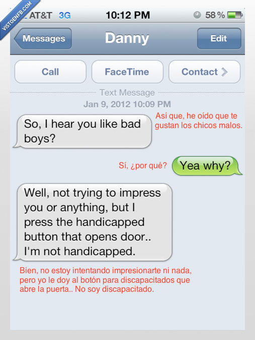 Chicos malos,puerta,botón,discapacitados