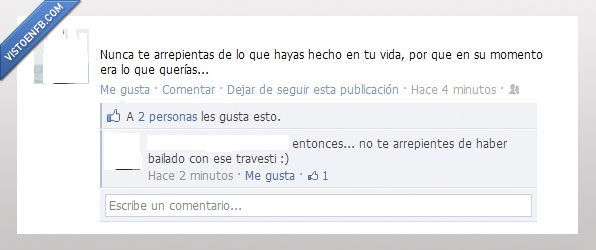 arrepentir,bailar,travesti,querer