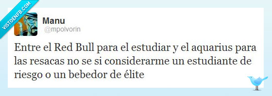 redbull,exámen,resaca,aquarius,estudiar