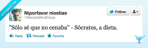 Socrates,dieta,cenar,solo,cenaba