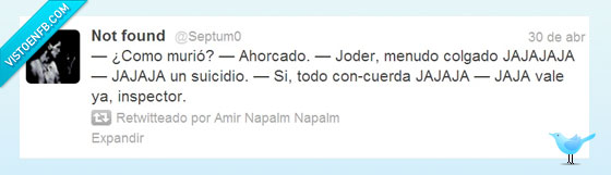 cuerda,inspector,concuerda,suicidio,menudo,colgado,ahorcado,murio