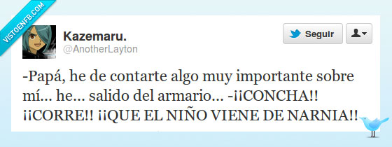 armario,salir,concha,niño,narnia