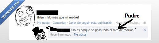 rodillas,troll,padre,hijo,medir