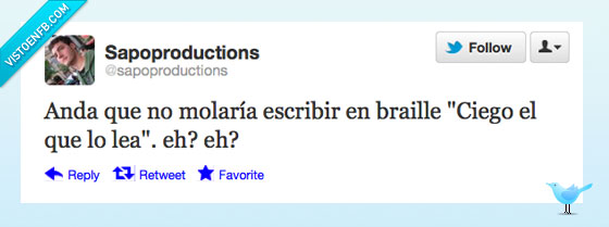 lea,braille,ciego,twitter,escribir