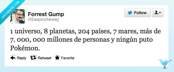 paises,universo,pokemon,forest gump,Twitter,planeta,mar