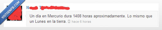 astronomia,tierra,mercurio,tuenti,dia,hora,lunes,planeta