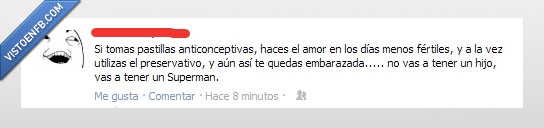 hijo,superman,preservativo,pastillas,embarazada