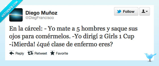 dirigi,2girls 1cup,prisioneros,cárcel,matar,hombre,asesino,ojo