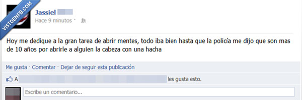 abriendo mentes con hacha