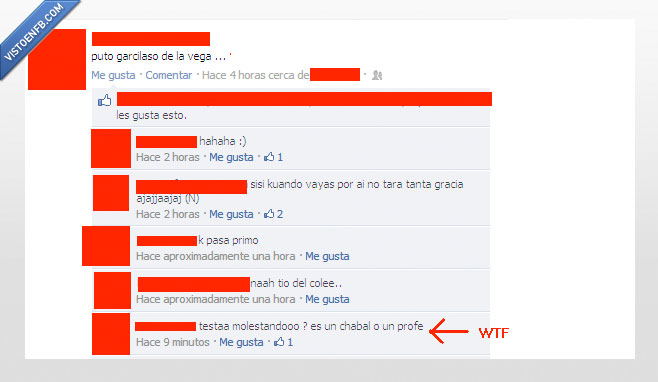 vive confundido,profe,chabal,chaval,vega,garcilaso,molesta,chungo,cani