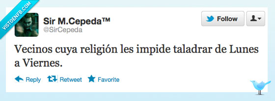 taladrar,lunes a viernes,vecinos