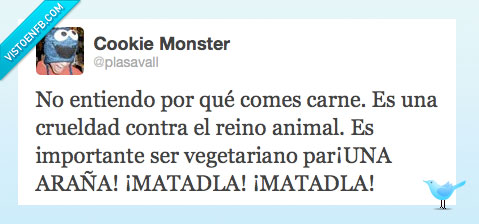 vegetariano,araña,carne,mata,crueldad