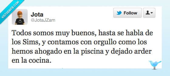 Sims,Twitter,Videojuegos,humor