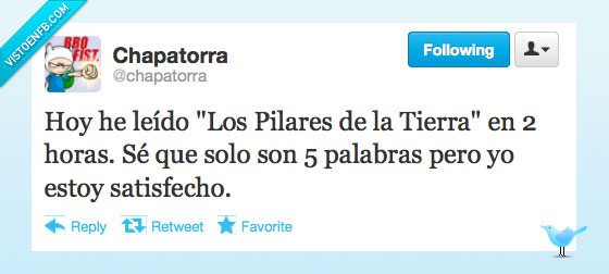 Pilares,2 horas,orgulloso,tierra,cinco,palabra,titulo,satisfecho