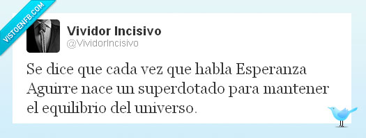 compensar,esperanza aguirre,superdotado,universo