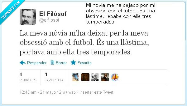 Fútbol,Filosofia,temporadas,obsesión,novia