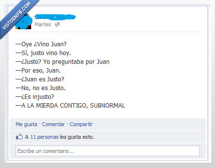 facebook,injusto,juan,subnormal