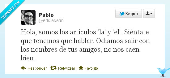 artículos,la,el,nombres,amigos,caer,bien