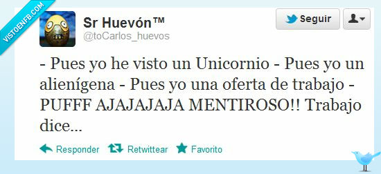 unicornios,alienigenas,trabajo,twitter