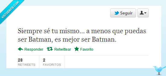 batman,ser uno mismo,personalidad