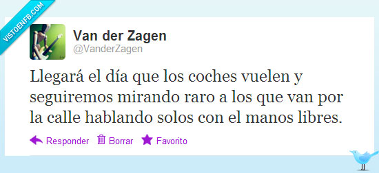 coche,volar,manos libres