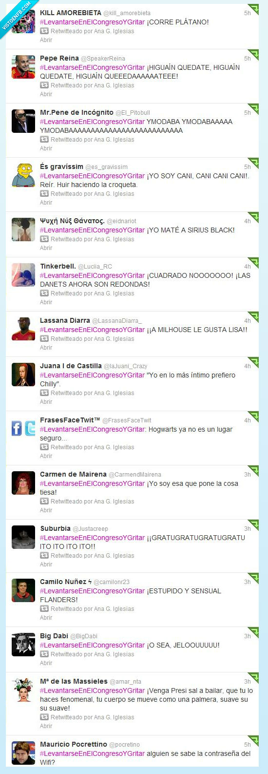 LevantarseEnElCongresoYGritar,congreso,Levantarse,hashtag,Twitter