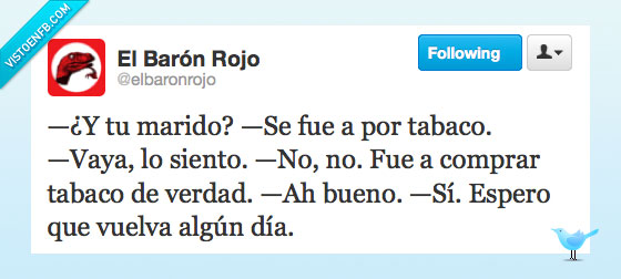 baron rojo,tabaco,irse,inocente