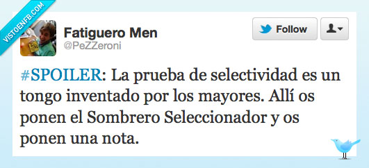 Selectividad,PeZZeroni,Seleccionador,Sombrero,Harry Potter,casa